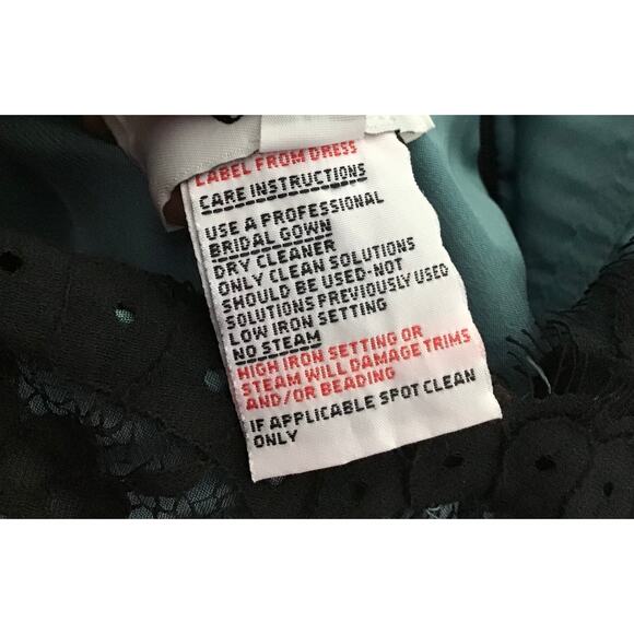 Jim HJelm Occasions Black Coset Gown Sz.12 Goth bridesmaid Whimsigoth Vintage - Picture 10 of 11